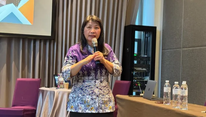 Rektor Binus University menekankan pentingnya pemahaman AI bagi mahasiswa untuk memanfaatkan teknologi secara etis. Foto: Trisna Wulandari/detikcom