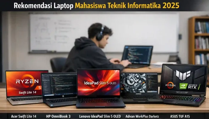 Rekomendasi Laptop untuk Mahasiswa Teknik Informatika 2025