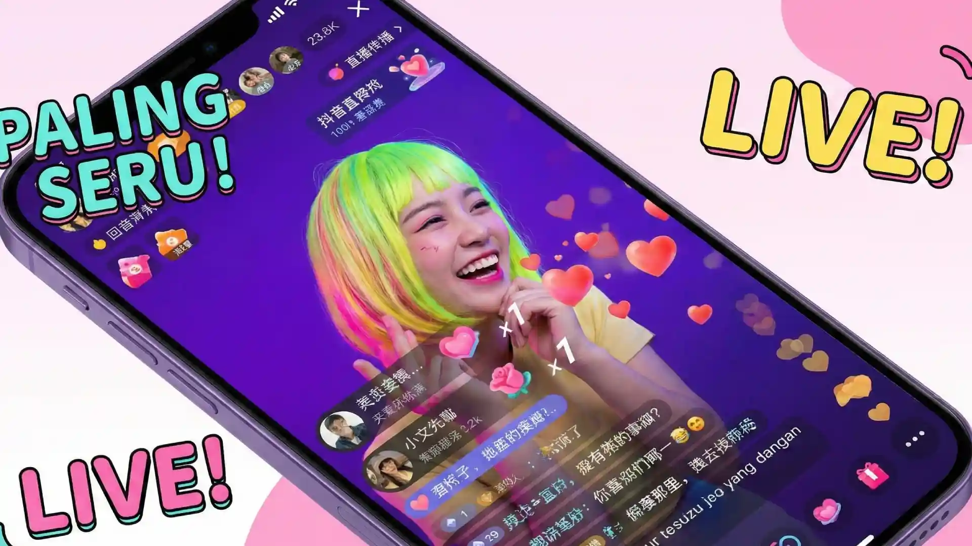 Aplikasi Live China yang Mirip Tiktok Live Paling Seru