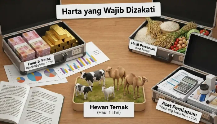 7 Harta yang Wajib Dizakati Beserta Syarat dan Nisabnya