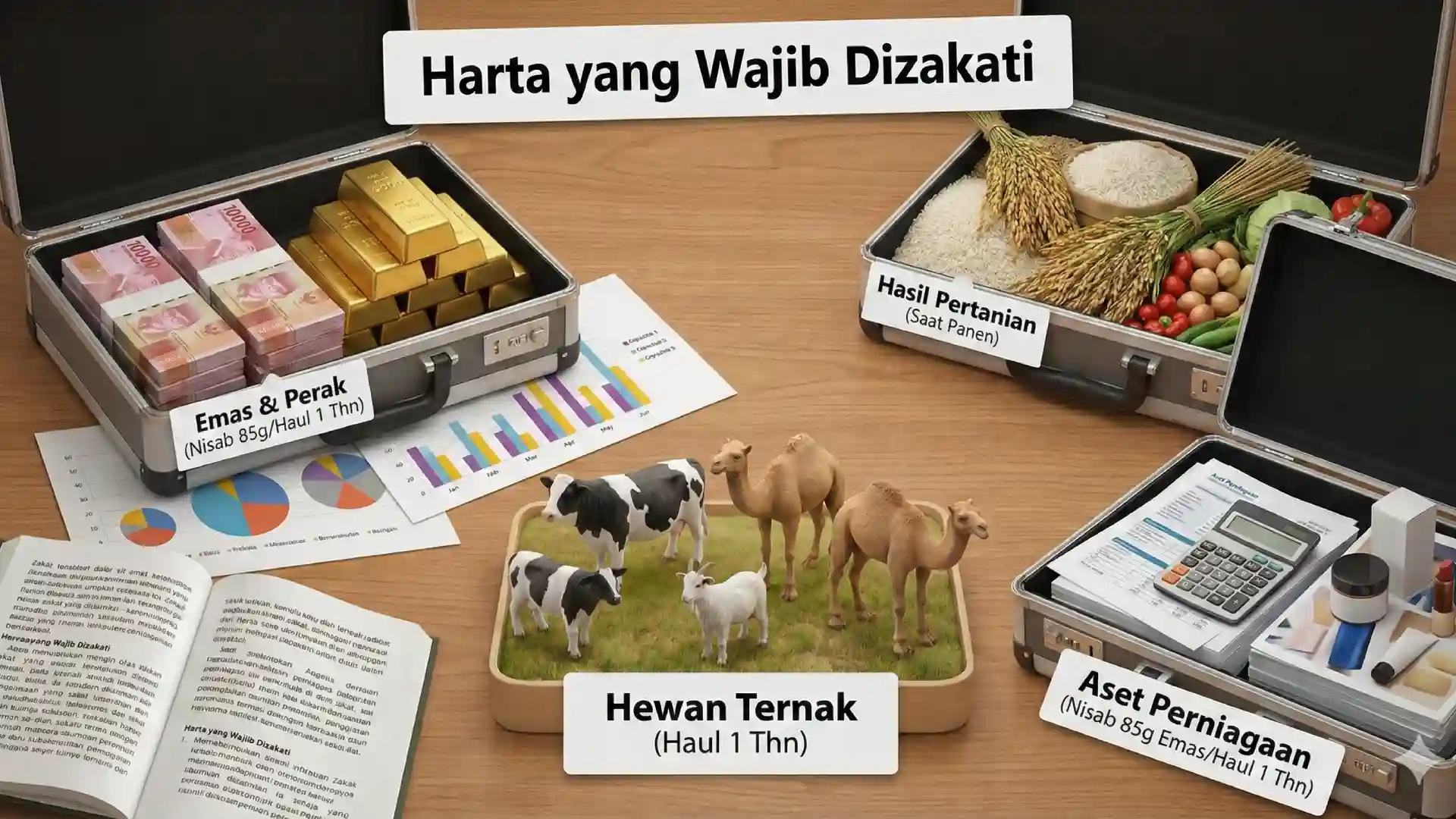 7 Harta yang Wajib Dizakati Beserta Syarat dan Nisabnya