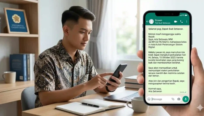 Cara Izin ke Dosen Lewat WA yang Sopan dan Tepat