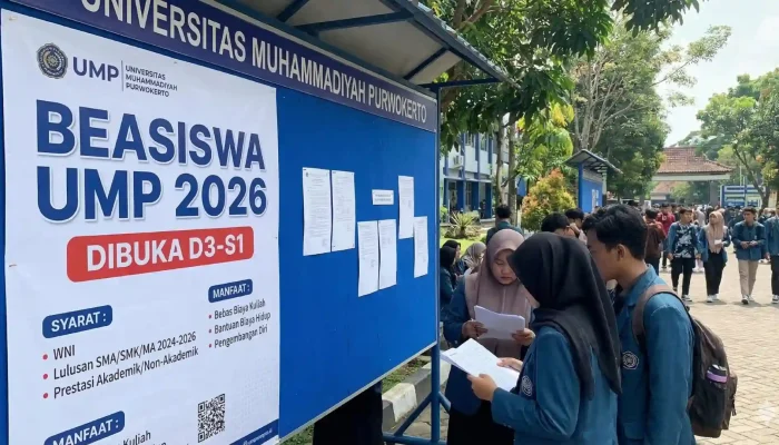 Beasiswa D3-S1 UMP 2026 Dibuka, Ini Syarat dan Manfaatnya