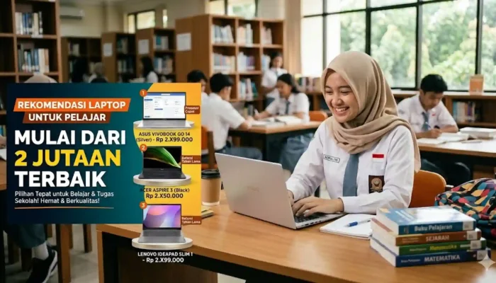Rekomendasi Laptop untuk Pelajar Mulai 2 Jutaan Terbaik