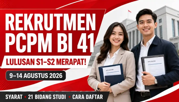 Rekrutmen PCPM BI Angkatan 41 untuk Lulusan S1-S2